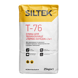 Смесь для теплоизоляции «Термо-коттедж» 2 в 1 Siltek T-76, 25 кг