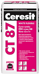 Смесь для приклеивания ППС и МВ Ceresit CT 87 White Flexible