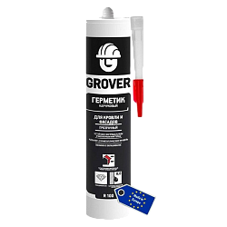 Герметик каучуковый Grover R100, прозрачный, 300мл