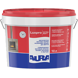 Acrylic water-based paint Aura Luxpro ExtraMatt TR base for tinting, 9 l