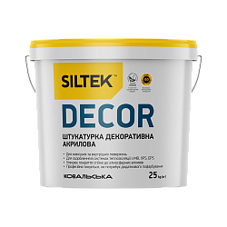 Decorative plaster, stone 1.5 mm. Base DC Siltek Decor, 25 kg
