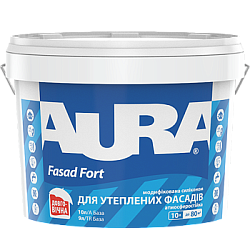 Краска акрилатная водоэмульсионная Aura Fasad Fort