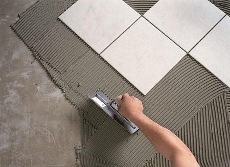 Tile adhesive