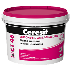 Silicone-silicate facade paint Ceresit CT 46 SIL-SIL AQUASTATIC Base C