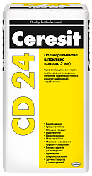 Полимерцементная шпаклевка для восстановления бетона до 5 мм. Ceresit CD 24