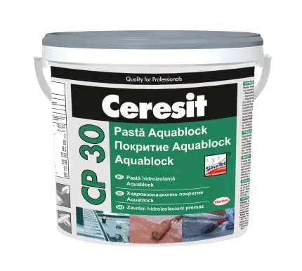 Elastic waterproof silicone coating AquaBlock Ceresit CP 30 AquaBlock