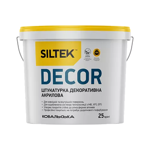 Штукатурка декоративная, камешковая 1,5 мм. База DA Siltek Decor, 25 кг