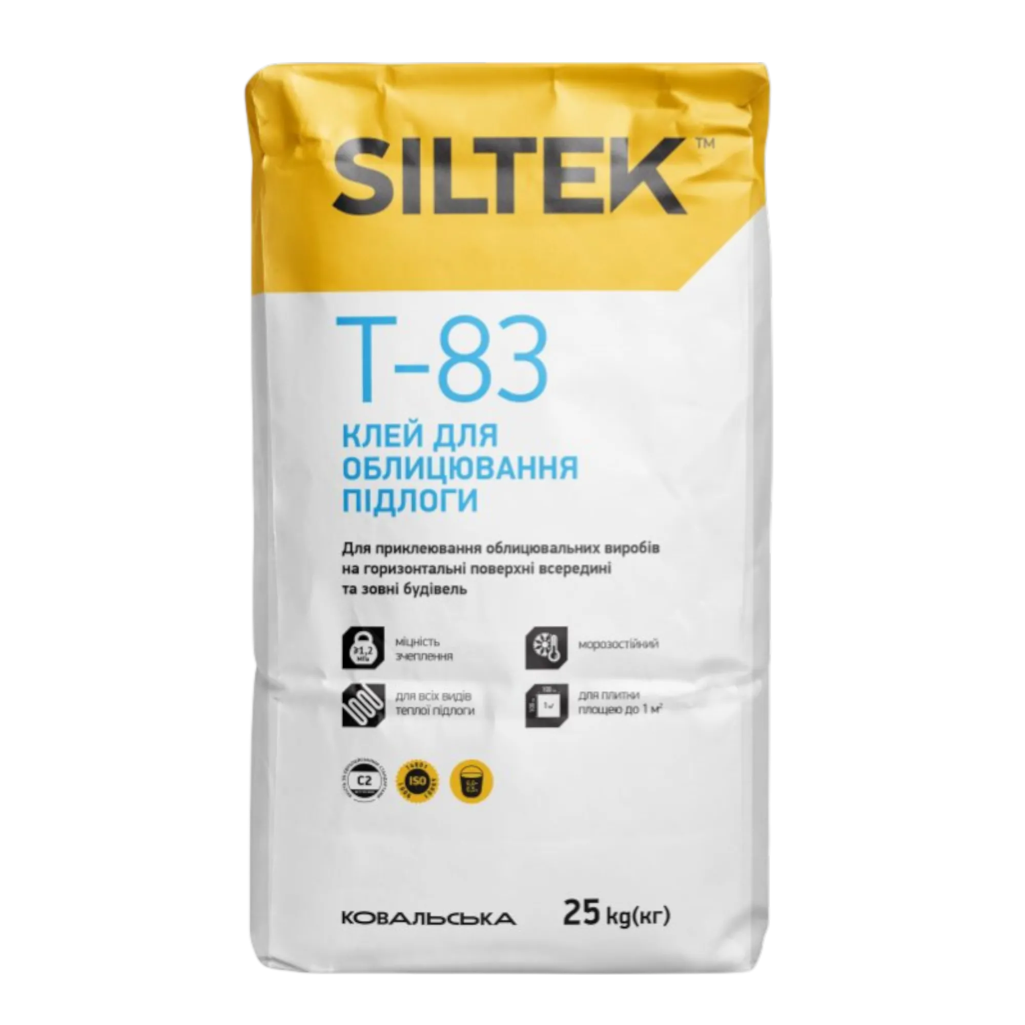 Клей для облицовки полов Siltek T-83, 25 кг