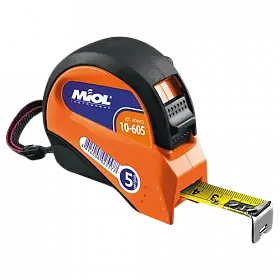 Рулетка строительная Миол 5м×19мм, металлическое полотно