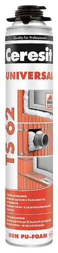 Universal polyurethane foam Ceresit TS62 750ml (pro)